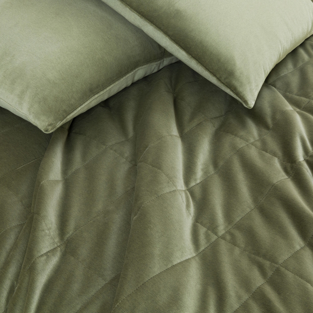 Покрывало Frette Luxury Cashmere Velvet Tranquil Green (270 x 260 см)