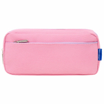 Пенал мягкий BRAUBERG PASTEL 2 отделения красный 21х9 5х5 см (3 штуки в упаковке)