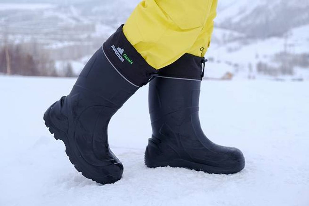 Сапоги Nordman Classic Pro до -50 ºС с меховым вкладышем (черные/оливковые)