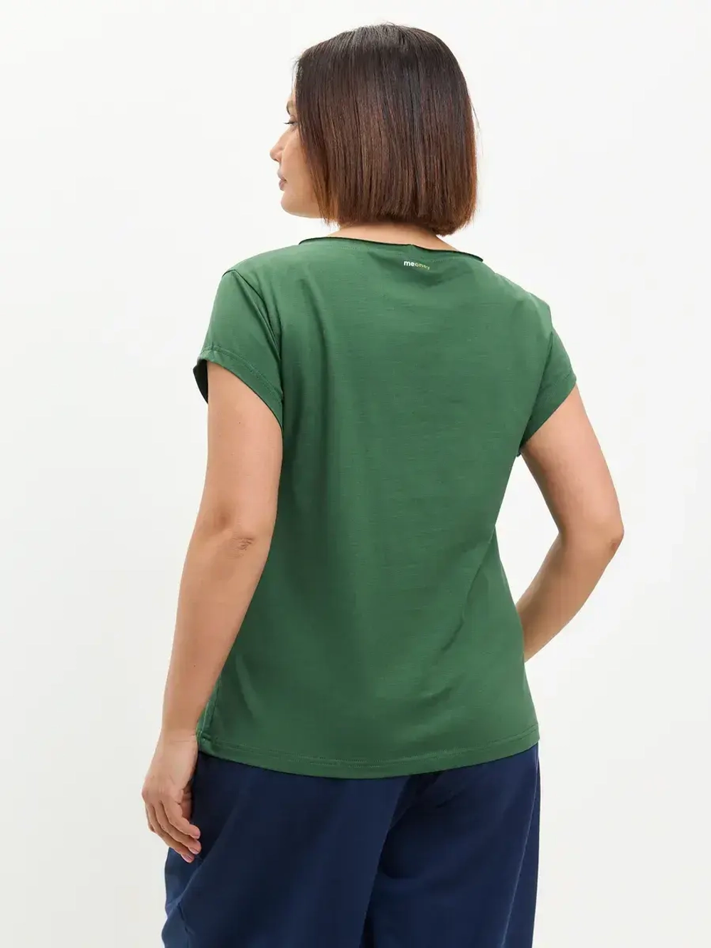 Футболка оверсайз с рукавами крылышками изумруд