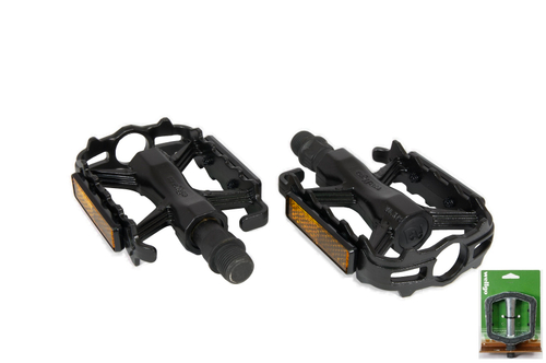 Педали Wellgo MTB алюминиевые с фрезерованной рамкой, 103x66x22мм, резьба 9/16", шариковые подшипники, черные