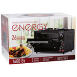 Духовка электрическая ENERGY GН-26A-B, 1400Вт, 26л