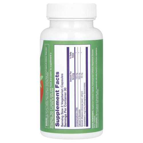 Emerita, DIM с D-глюкаратом кальция и семенами брокколи, 60 вегетарианских капсул