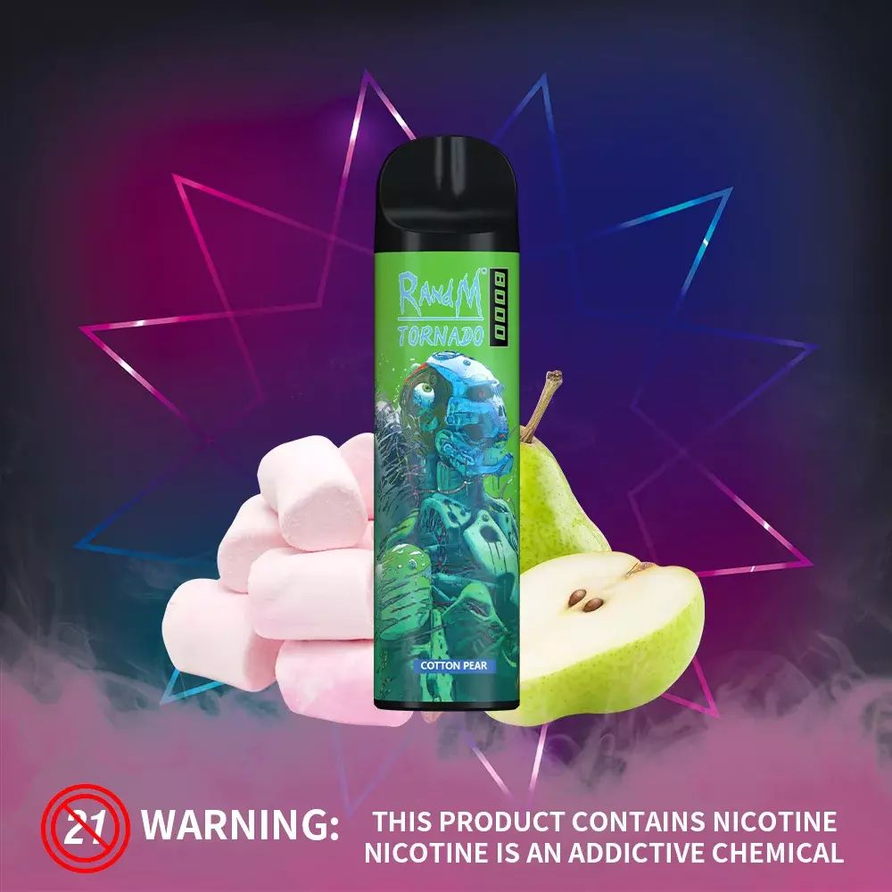 RandM Tornado 8000 - Cotton Pear (5% nic)