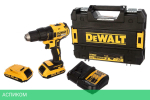Дрель-шуруповерт DeWalt DCD777D2T-QW с 2-мя АКБ, кейс