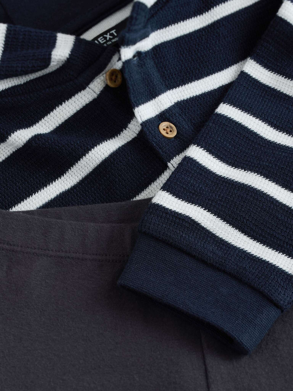 Толстовка с капюшоном и легинсы в комплекте для мальчика Next B20-428, Синий, Белый, Темно-серый