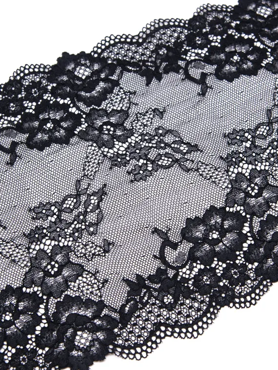 03-193 Кружево эластичное 19 см, черный