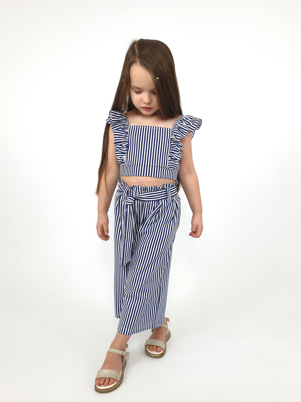 02-70-7 Комплект для девочки (топ и брюки)