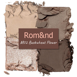 Компактная палетка теней для век Rom&Nd Better Than Eyes #M02 Dry Buckwheat Flower, 7гр