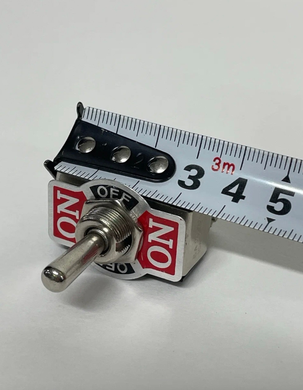 Тумблер (ON-OFF-ON) выключатель в металле на 6 контактов, TG (1 шт.)