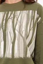 23424 Свитшот женский (зеленый)