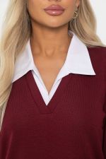 Пуловер На высоте (вишневый) Б14324-12М LT Collection