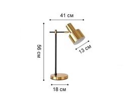 Kink Light 07025-1 Настольная лампа Орфей черный/бронза E27