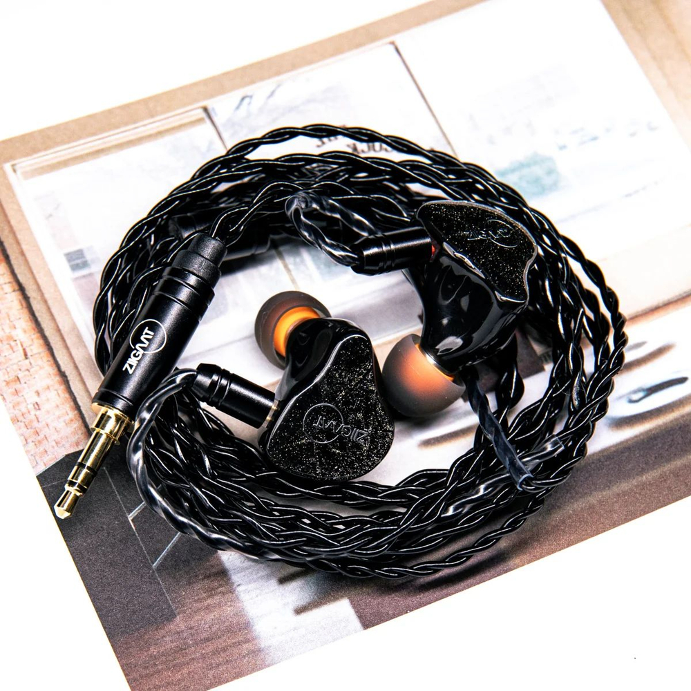 Наушники проводные ZiiGaat Arcanis, внутриканальные, гибридные, без микрофона, 3.5 мм