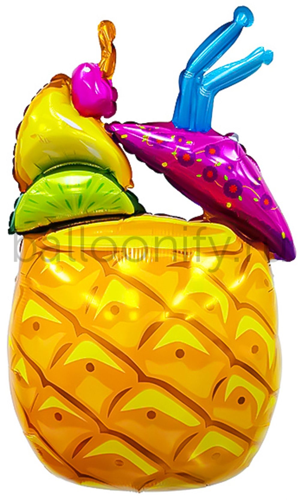 Шар (33''/84 см) Фигура, Тропический коктейль, 1 шт.