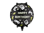 Шар "Happy Birthday" (Game Party) (35см)