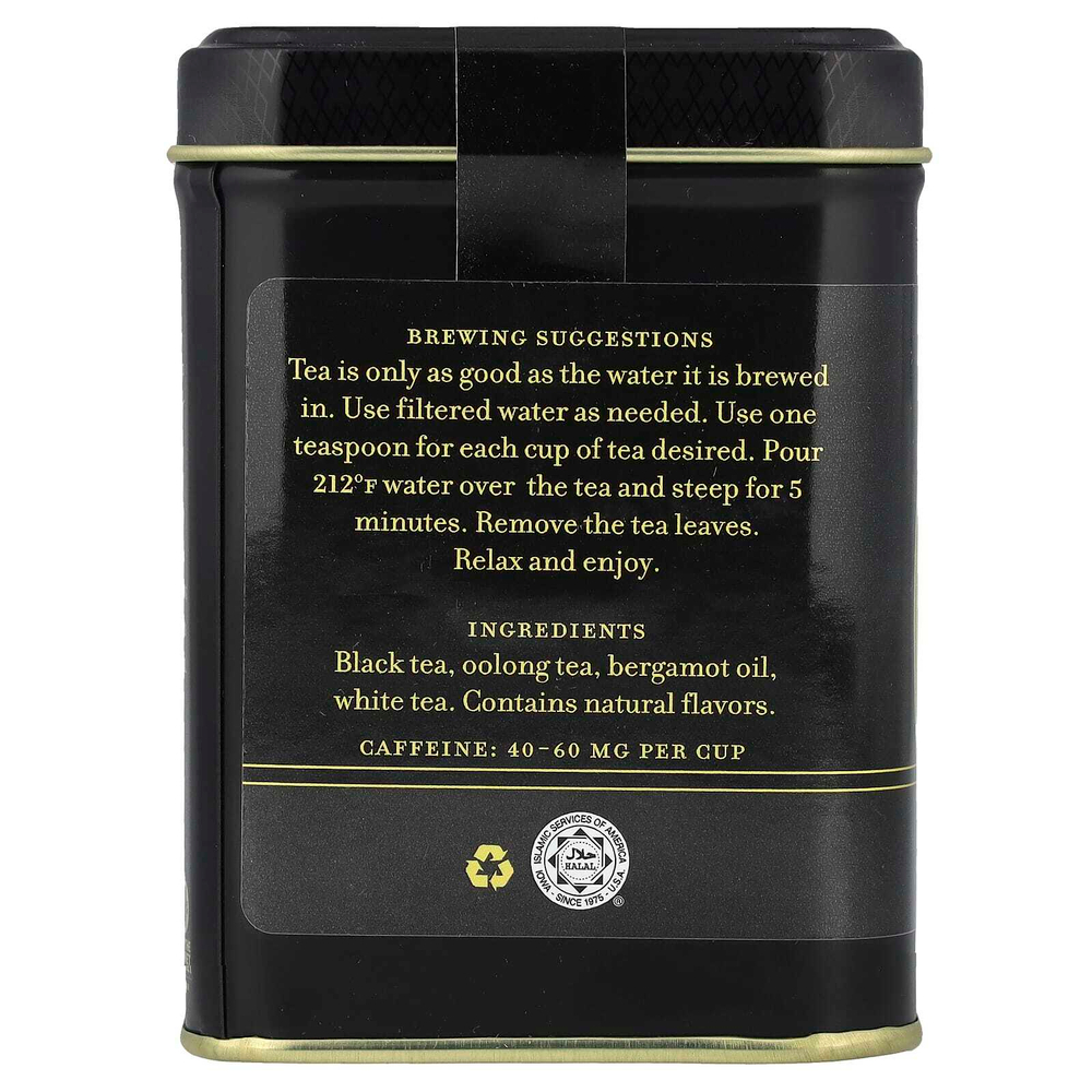 Harney & Sons, Черный чай Earl Grey Supreme с серебристыми верхушечными почками, 4 унции