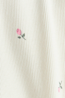 H&M Хлопковые легинсы-клеш, белый