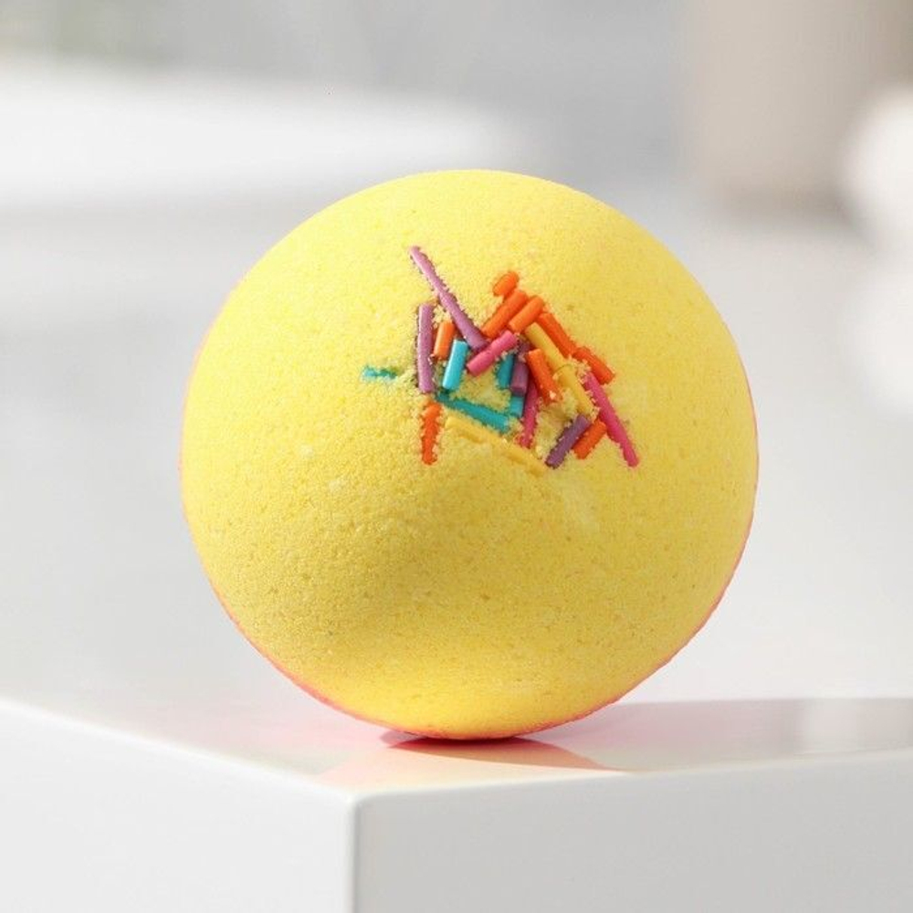 Бомбочка для ванны «Ванилла бейби» с ароматом сливочной ванили - 130 гр.