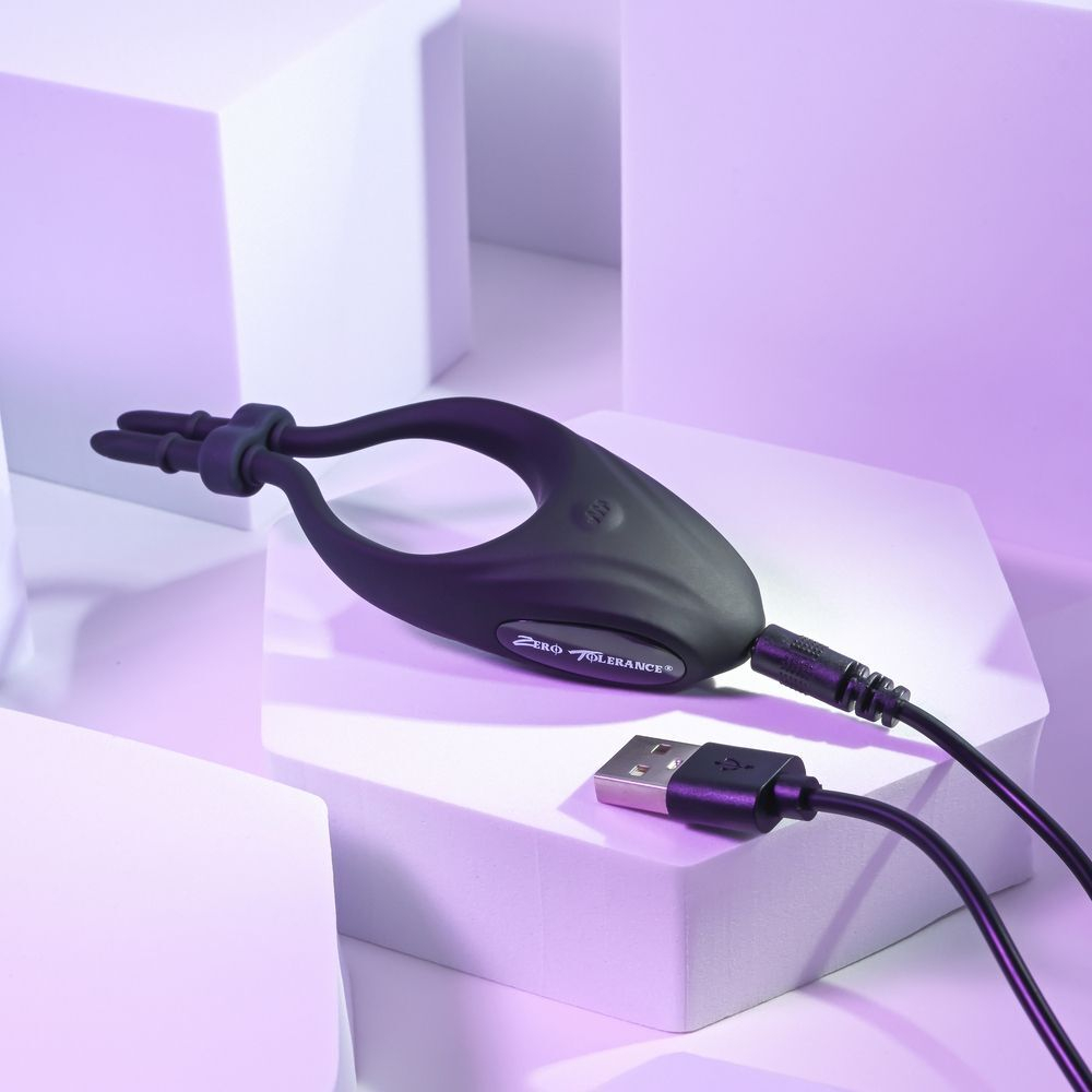 Черное эрекционное вибролассо Perfect Fit