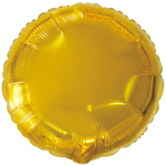 Шар фольгированный Круг 46 см (Золотой)