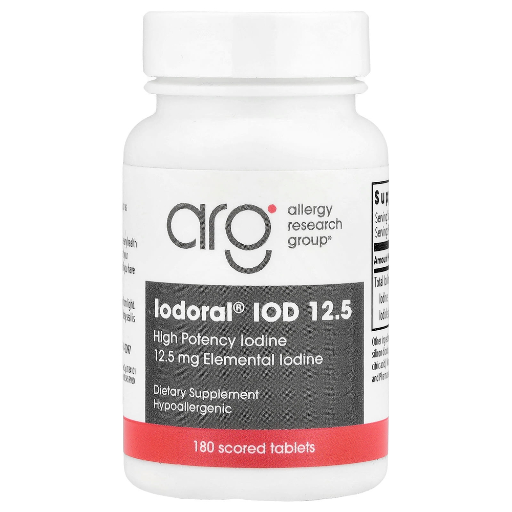 Optimox, Iodoral®, IOD 12.5, 12,5 мг, 180 делимых таблеток