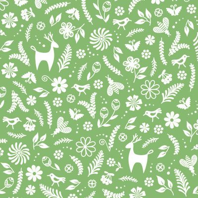 Этнические элементы на зеленом