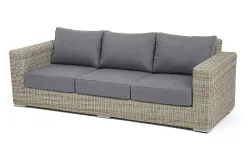 "Боно" диван из искусственного ротанга трехместный, цвет бежевый