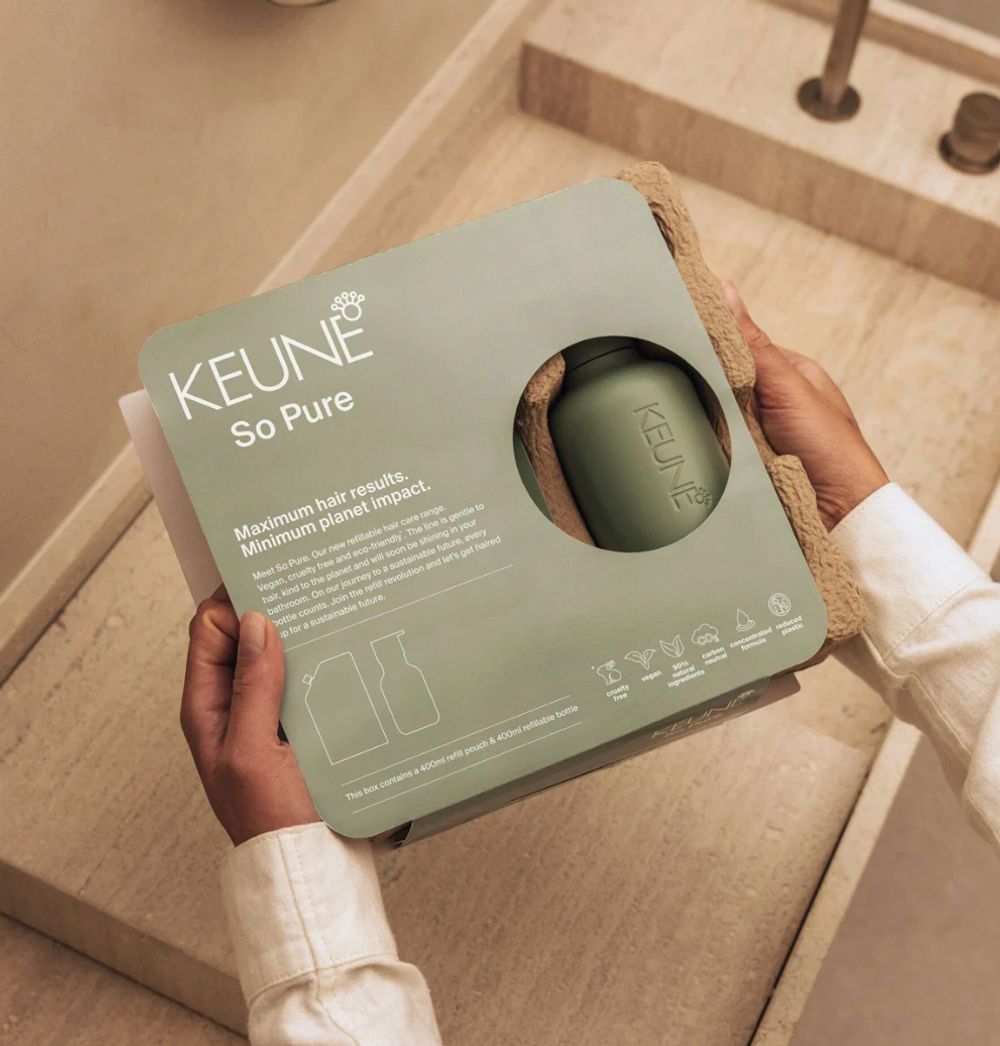 Keune So Pure Набор ОЧИЩАЮЩИЙ Спа (кондиционер +флакон+коробка+ шубер+ пакет) So Pure Clarify Conditioner 1000 мл