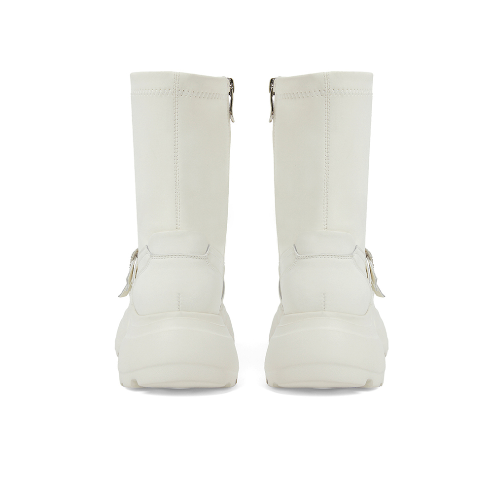 COMELY Stretch & Sock Boots Women"s Black/Beige