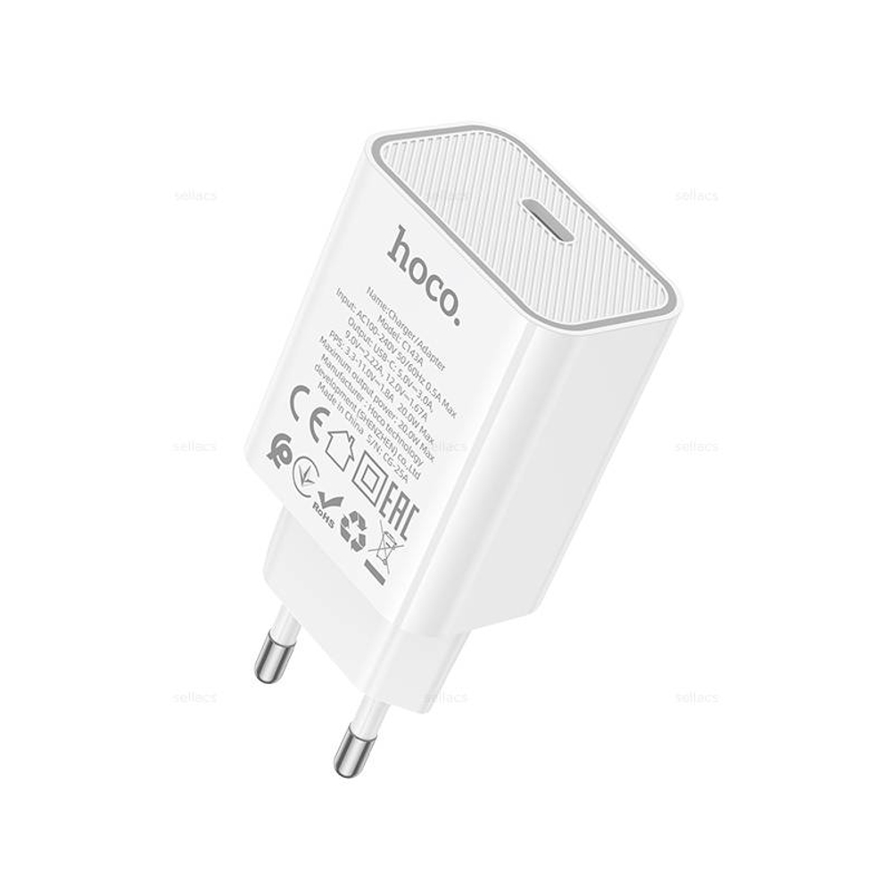 Зарядное устройство Hoco C143A PD20W (white)