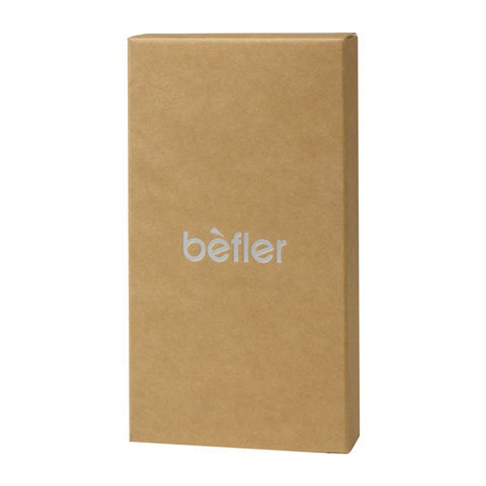 Визитница карманная BEFLER "Classic" на 40 визитных карт, натуральная кожа, коричневая, V.32.-1