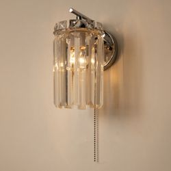 Citilux AXIS CL313411 Бра хрустальное с выключателем Хром