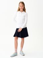 Джемпер поло для девочки 1327 белый