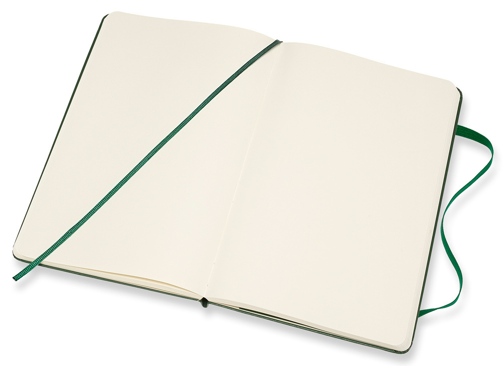 Блокнот Moleskine Classic (QP062K15) Large 130х210мм 240стр. нелинованный твердая обложка зеленый