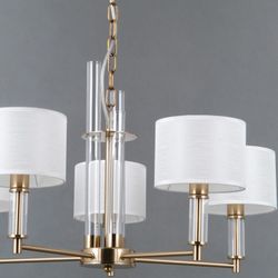 Подвесная люстра ILLUMICO GENOA IL0755-5PSQ-25 BRASS GENOA