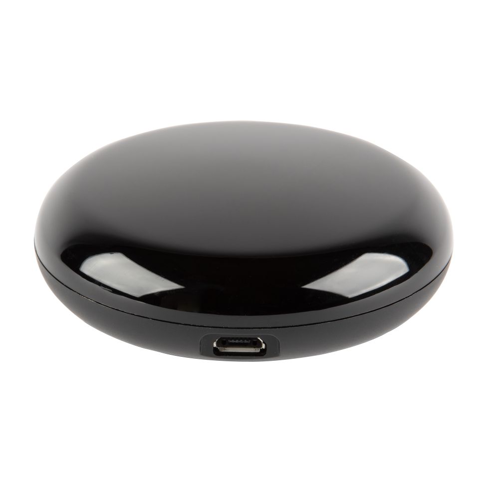 ULC-A700 18M-WF BLACK Умный ИК-пульт Wi-Fi. универсальный. micro-USB 5V в-к. 18м. Черный. Голосовое управление+приложение UnielSmart. TM Uniel