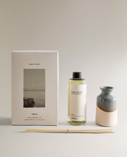 Zara Home ACQUA SALATA REED DIFFUSERS — ароматический диффузор с тростниковыми палочками, Аква Салата, 300 мл + запасной флакон