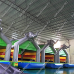 Коммерческий наддувной батут "Слоник - мой друг", 4,5*4,5*3,5 м