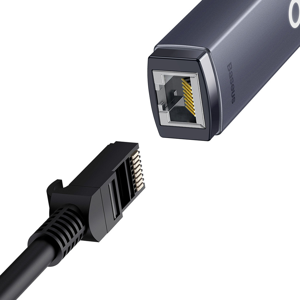 Сетевой адаптер Baseus Lite Series Ethernet Adapter Type-C to RJ45 LAN Port 1000Mbps