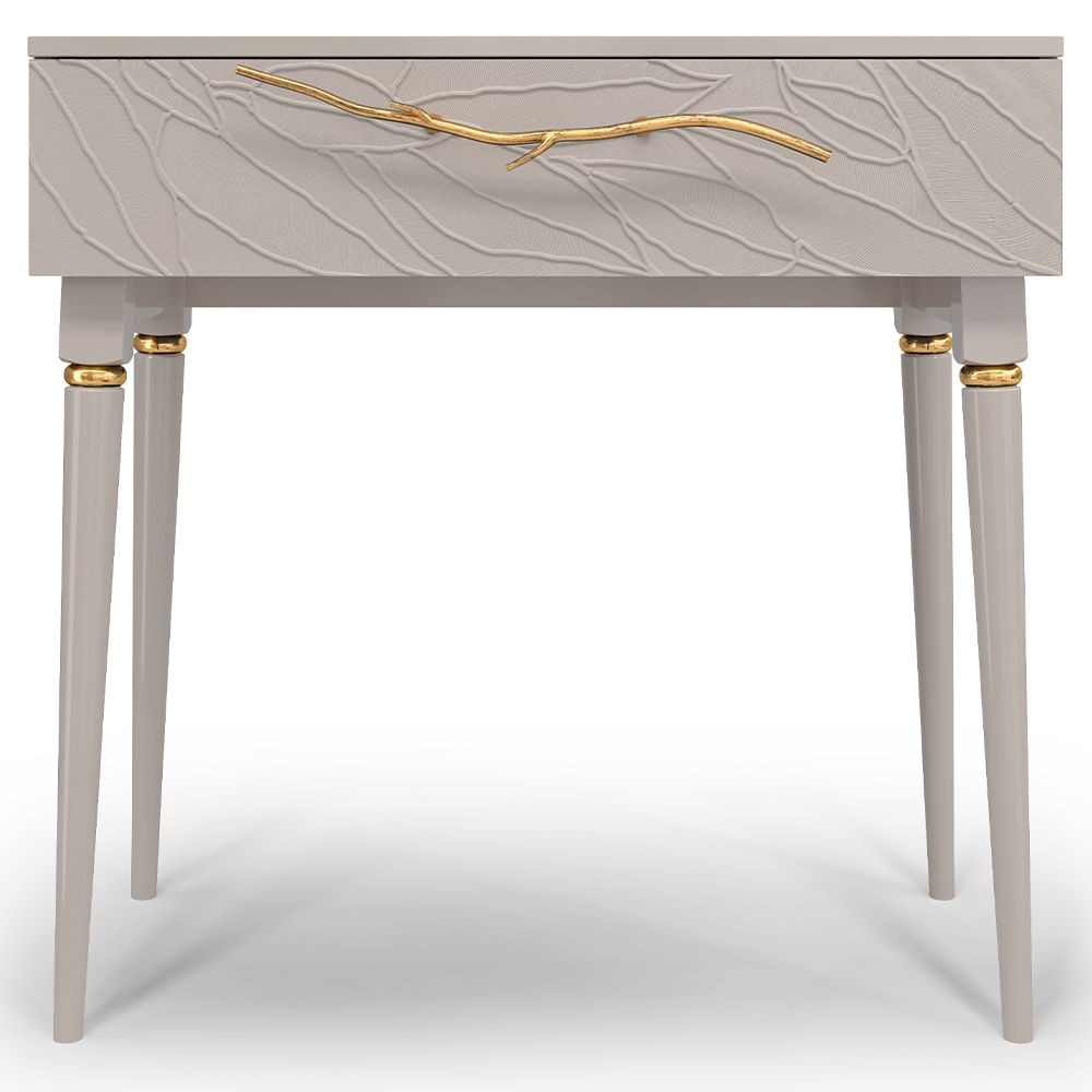 Консоль Арт Колор leaves Классик Голд Серый агат