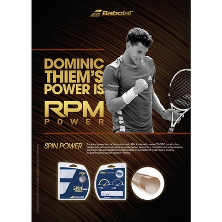 Струны для тенниса BABOLAT RPM POWER BLUE Сеты (1 натяжка) 11 м