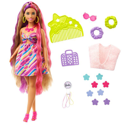 Barbie Totally Hair - Кукла с длинными волосами + модные аксессуары HCM89