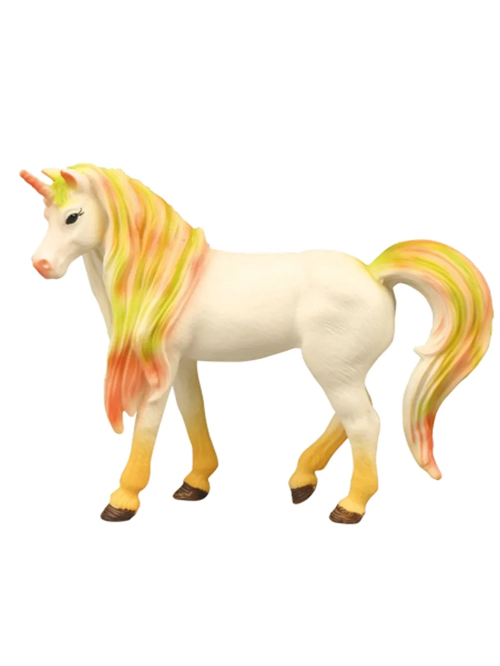 Набор фигурок животных Мир фэнтези Семья белых единорогов с зеленой гривой 2 шт
