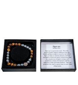 NP-09/4 Браслет из камней «Тигровый глаз»