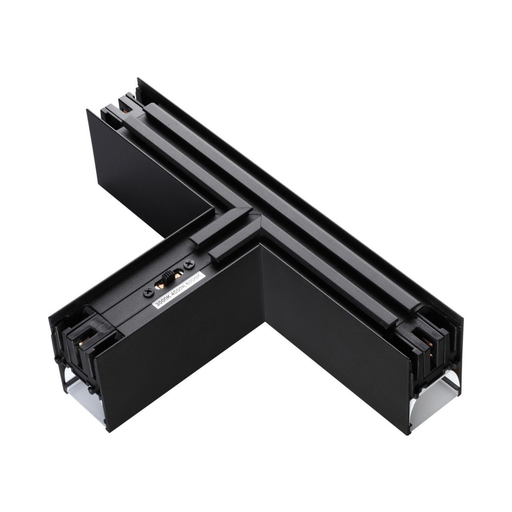 359611 OVER NT25 000 черный Светильник соединитель «Т» с переключ. цв. температуры IP20 LED 12W 220-240V 3000К\4000К\6000К FATTO