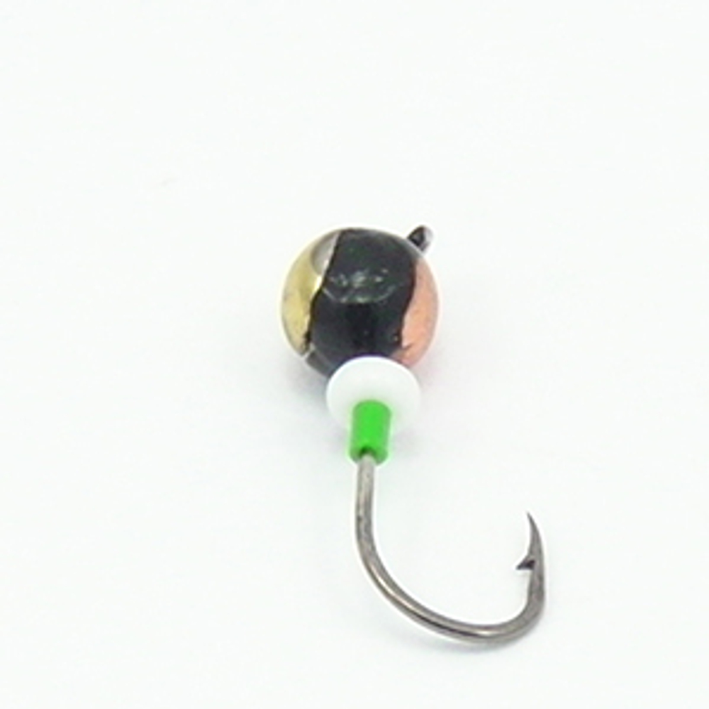 Мормышка Владимирская 184 "Дробинка" с двумя коронками с ушком", 4мм, 0.7гр (15шт/уп)