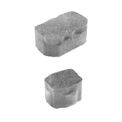 Тротуарная плитка Арена - Искусственный камень Шунгит, комплект из 2 видов плит