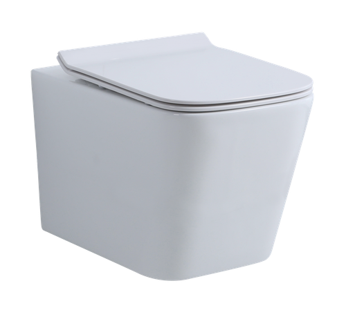 Унитаз подвесной, квадрат (БЕЛЫЙ)  GANZER