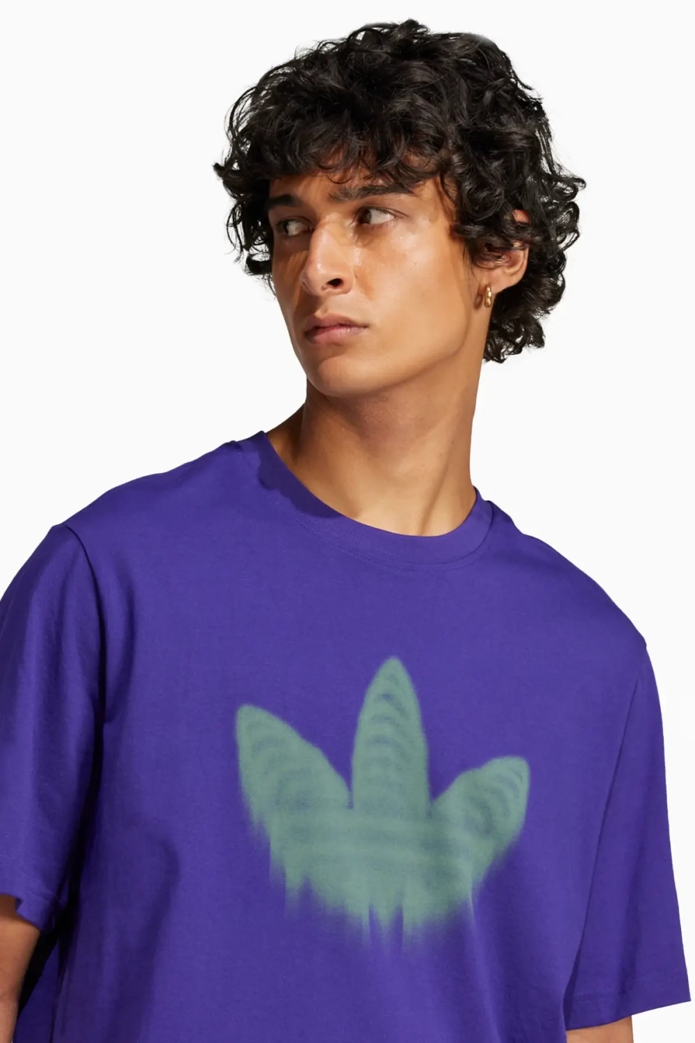 Футболка adidas Skeleton Trefoil Tee - фиолетовый